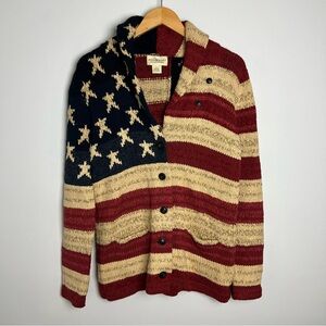 Ralph Lauren Denim & Supply USA Flag Knit Sweater Mens L